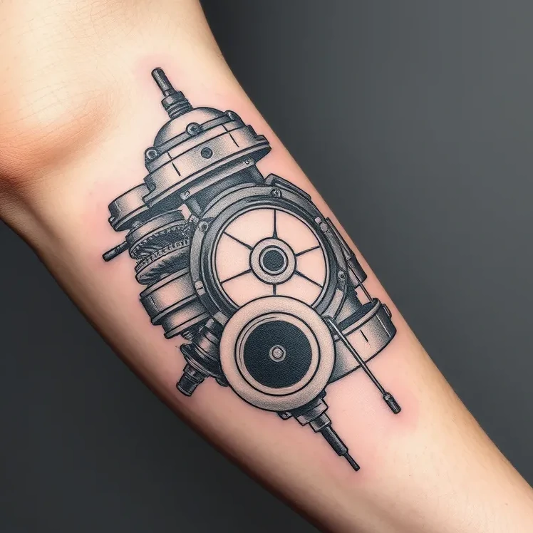 Biomechanical tattoo style sample