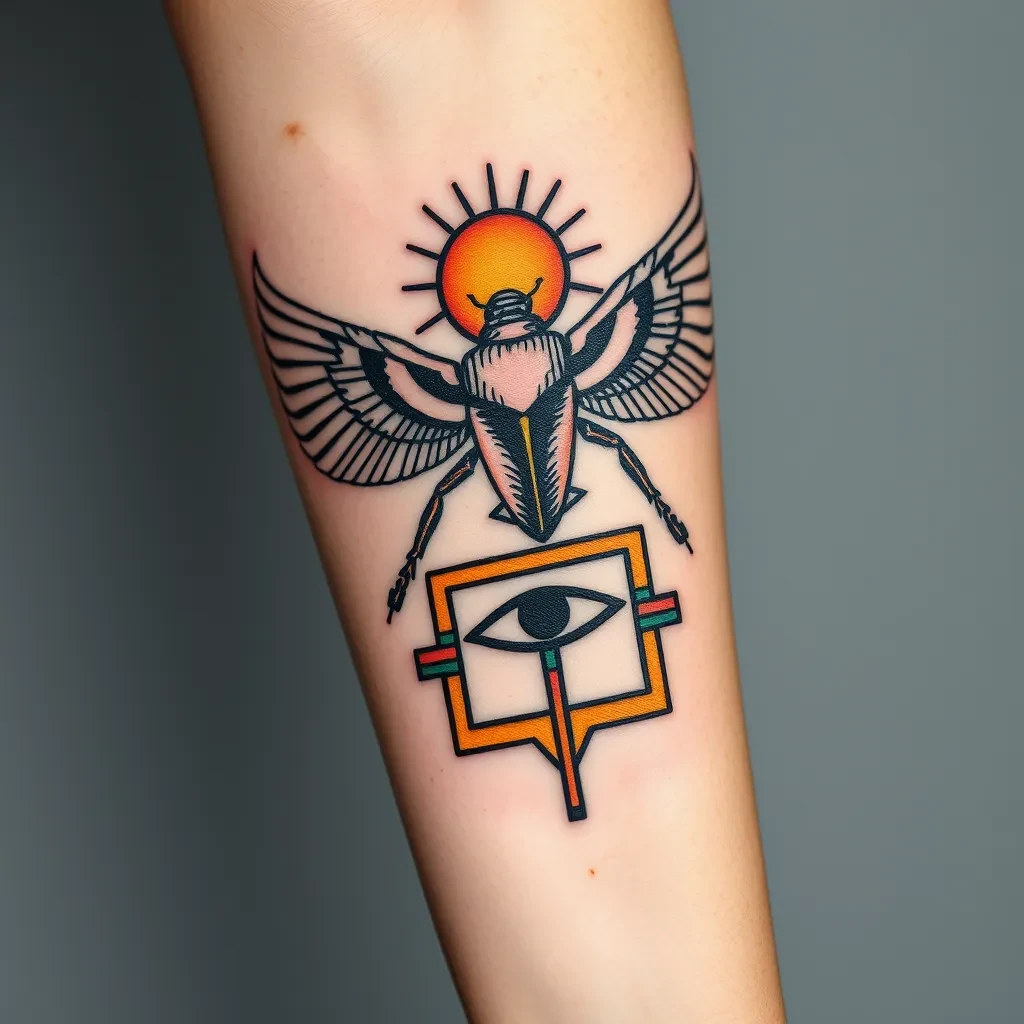 Egyptian tattoo style sample