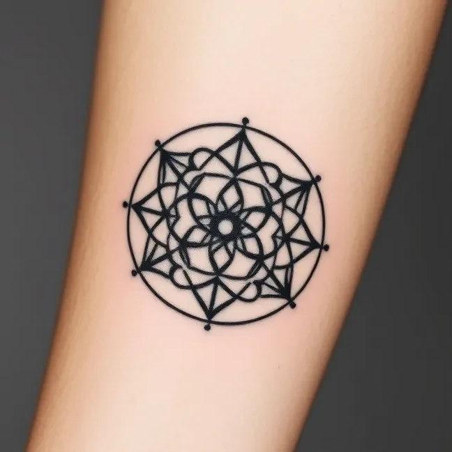 Geometric tattoo style sample