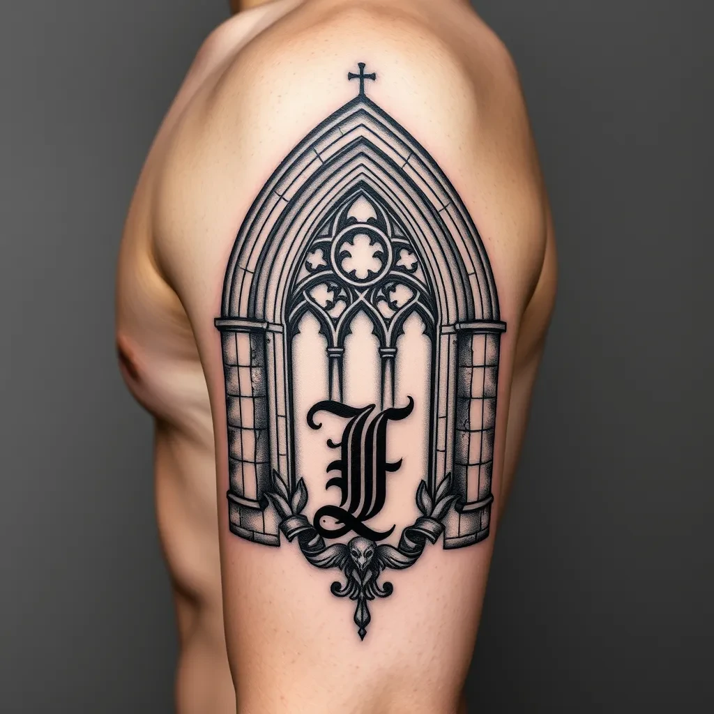 Gothic tattoo style sample
