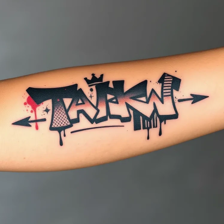 Graffiti tattoo style sample