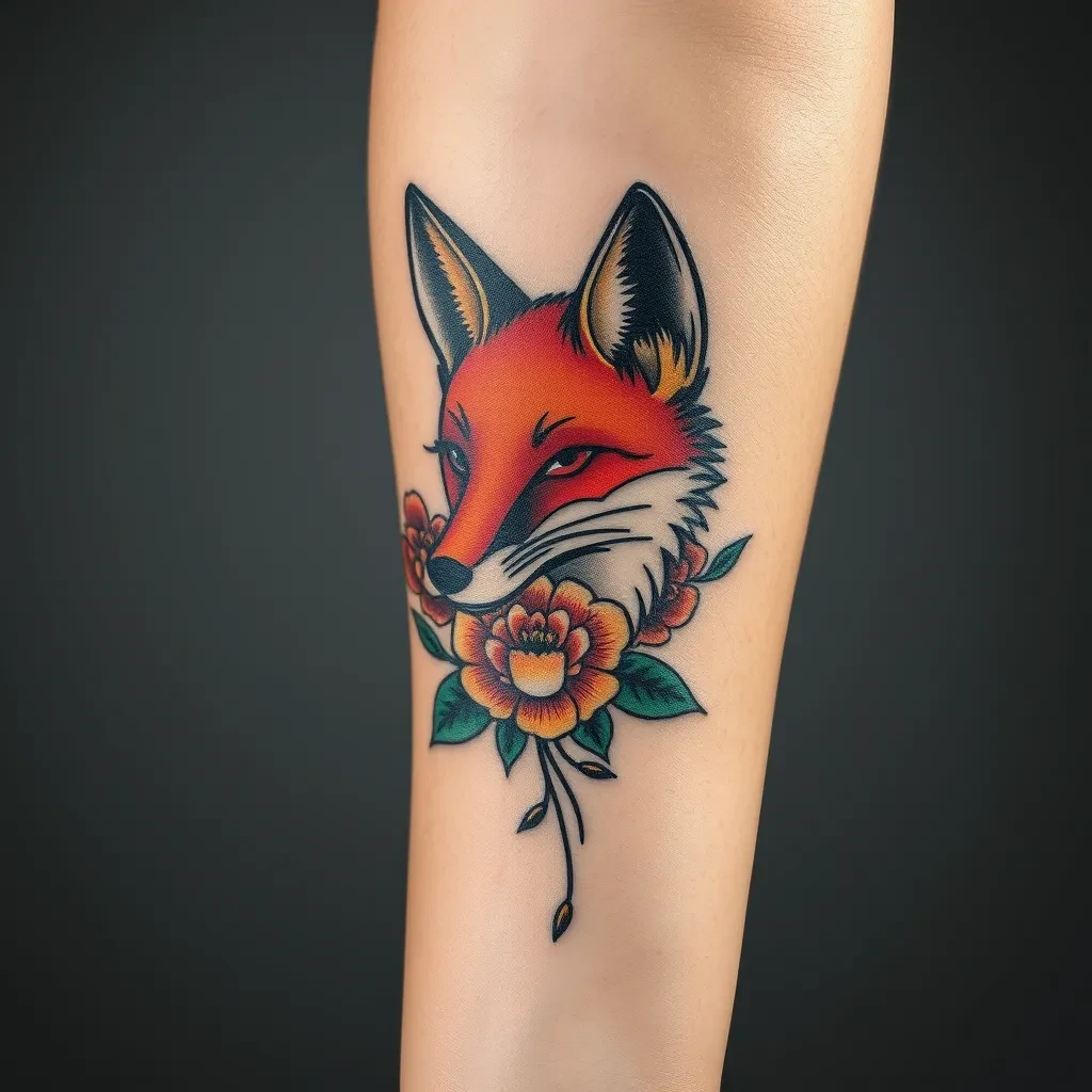 Neo-traditional tattoo style sample