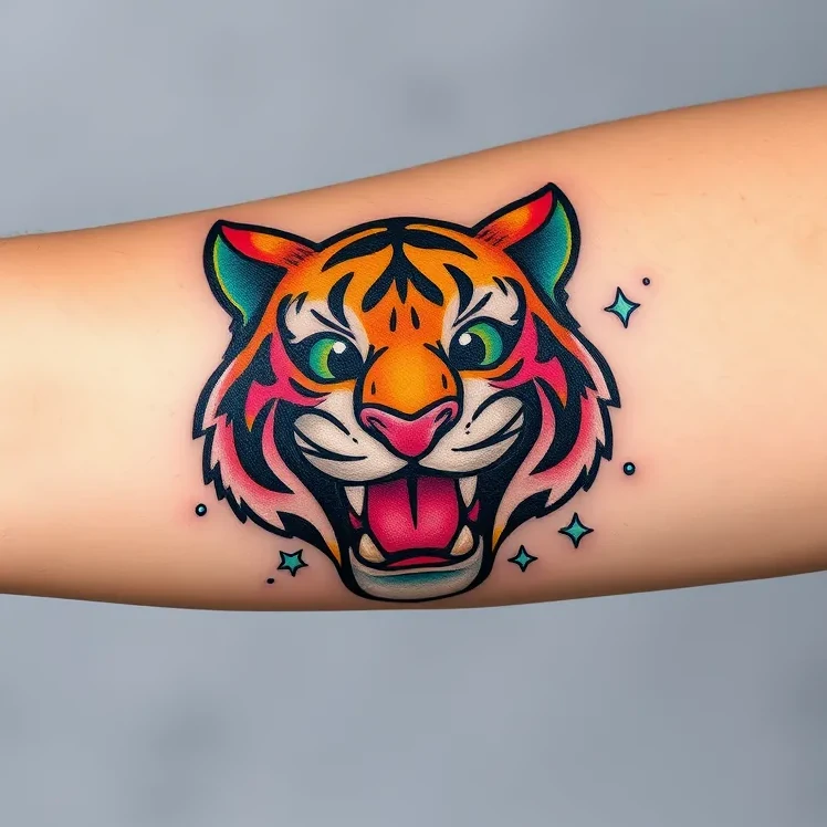 New School tattoo style sample