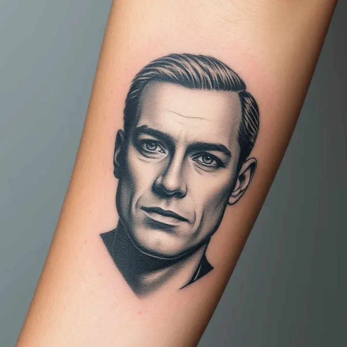 Portrait tattoo style sample