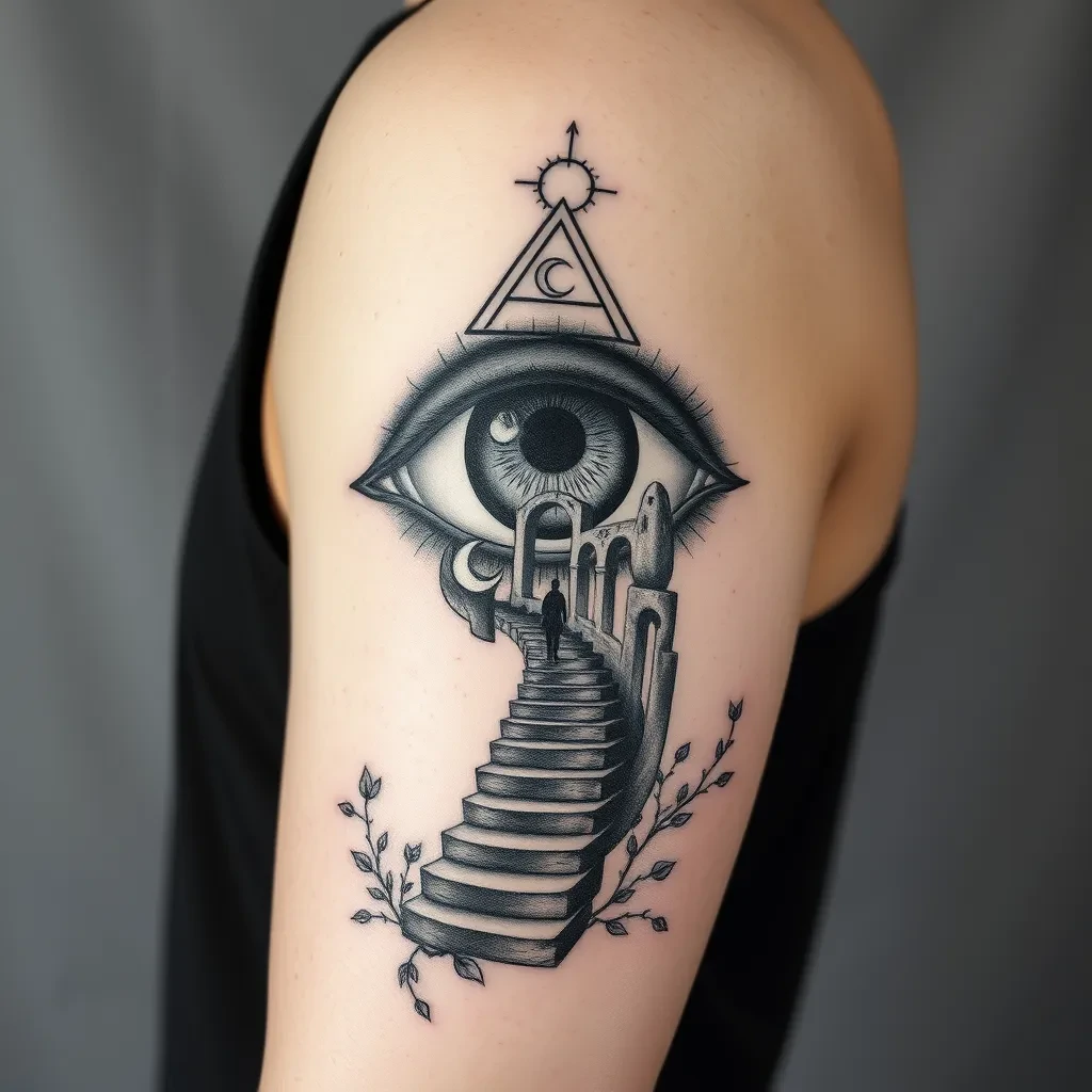 Surreal tattoo style sample