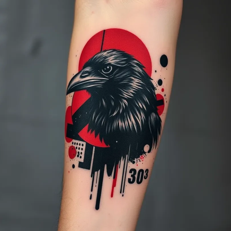 Trash Polka tattoo style sample