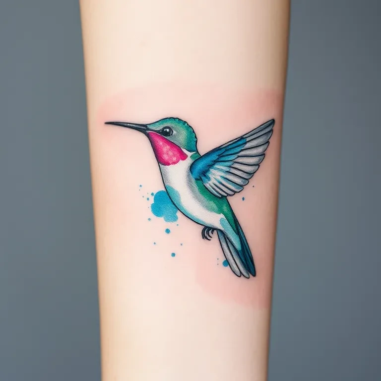 Watercolor tattoo style sample